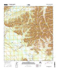 Tanacross C-6 NW Alaska Current topographic map, 1:25000 scale, 7.5 X 7.5 Minute, Year 2016