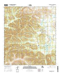 Tanacross C-6 SE Alaska Current topographic map, 1:25000 scale, 7.5 X 7.5 Minute, Year 2016