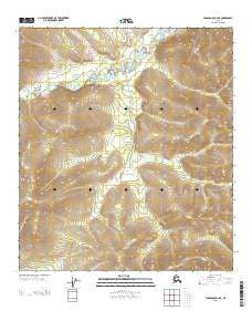 Tanacross D-4 NE Alaska Current topographic map, 1:25000 scale, 7.5 X 7.5 Minute, Year 2013