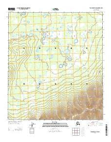 Tanacross D-4 SW Alaska Current topographic map, 1:25000 scale, 7.5 X 7.5 Minute, Year 2013