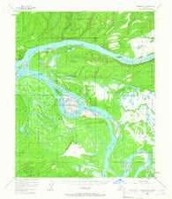 Tanana A-4 Alaska Historical topographic map, 1:63360 scale, 15 X 15 Minute, Year 1952