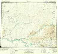 Tanana Alaska Historical topographic map, 1:250000 scale, 1 X 3 Degree, Year 1951