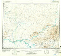 Tanana Alaska Historical topographic map, 1:250000 scale, 1 X 3 Degree, Year 1951