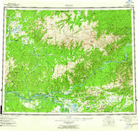 Tanana Alaska Historical topographic map, 1:250000 scale, 1 X 3 Degree, Year 1956