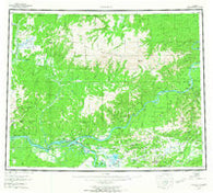 Tanana Alaska Historical topographic map, 1:250000 scale, 1 X 3 Degree, Year 1956