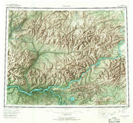 Tanana Alaska Historical topographic map, 1:250000 scale, 1 X 3 Degree, Year 1956
