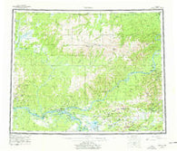 Tanana Alaska Historical topographic map, 1:250000 scale, 1 X 3 Degree, Year 1960