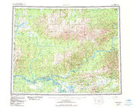 Tanana Alaska Historical topographic map, 1:250000 scale, 1 X 3 Degree, Year 1960