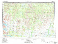 Taylor Mountains Alaska Historical topographic map, 1:250000 scale, 1 X 3 Degree, Year 1954