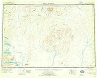 Taylor Mountains Alaska Historical topographic map, 1:250000 scale, 1 X 3 Degree, Year 1950