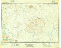 Taylor Mountains Alaska Historical topographic map, 1:250000 scale, 1 X 3 Degree, Year 1951