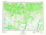 Taylor Mountains Alaska Historical topographic map, 1:250000 scale, 1 X 3 Degree, Year 1954