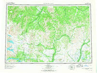 Taylor Mountains Alaska Historical topographic map, 1:250000 scale, 1 X 3 Degree, Year 1954