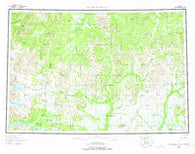 Taylor Mountains Alaska Historical topographic map, 1:250000 scale, 1 X 3 Degree, Year 1954