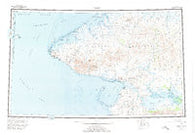 Teller Alaska Historical topographic map, 1:250000 scale, 1 X 4 Degree, Year 1950