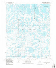 Teshekpuk B-2 Alaska Historical topographic map, 1:63360 scale, 15 X 15 Minute, Year 1982