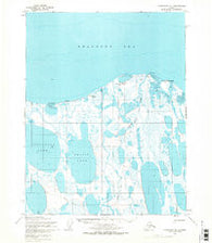 Teshekpuk D-1 Alaska Historical topographic map, 1:63360 scale, 15 X 15 Minute, Year 1955