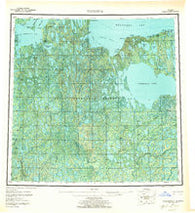 Teshekpuk Alaska Historical topographic map, 1:250000 scale, 1 X 3 Degree, Year 1955