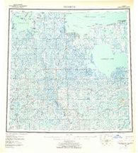 Teshekpuk Alaska Historical topographic map, 1:250000 scale, 1 X 3 Degree, Year 1955