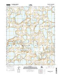 Teshekpuk A-1 NW Alaska Current topographic map, 1:25000 scale, 7.5 X 7.5 Minute, Year 2015