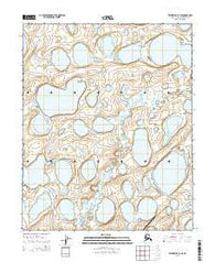 Teshekpuk A-1 SE Alaska Current topographic map, 1:25000 scale, 7.5 X 7.5 Minute, Year 2015