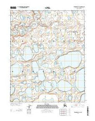 Teshekpuk B-1 SE Alaska Current topographic map, 1:25000 scale, 7.5 X 7.5 Minute, Year 2013