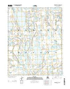 Teshekpuk C-4 SE Alaska Current topographic map, 1:25000 scale, 7.5 X 7.5 Minute, Year 2013