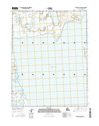 Teshekpuk D-5 NW Alaska Current topographic map, 1:25000 scale, 7.5 X 7.5 Minute, Year 2016
