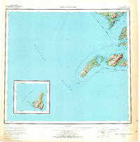 Trinity Islands Alaska Historical topographic map, 1:250000 scale, 1 X 2 Degree, Year 1954