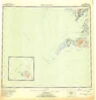 Trinity Islands Alaska Historical topographic map, 1:250000 scale, 1 X 2 Degree, Year 1954