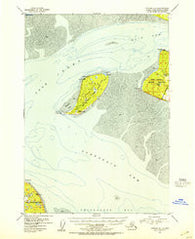 Tyonek A-1 Alaska Historical topographic map, 1:63360 scale, 15 X 15 Minute, Year 1952