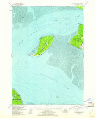 Tyonek A-1 Alaska Historical topographic map, 1:63360 scale, 15 X 15 Minute, Year 1952