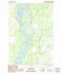 Tyonek D-1 NE Alaska Historical topographic map, 1:25000 scale, 7.5 X 7.5 Minute, Year 1987