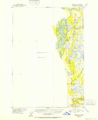 Tyonek D-1 Alaska Historical topographic map, 1:63360 scale, 15 X 15 Minute, Year 1952