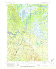 Tyonek D-4 Alaska Historical topographic map, 1:63360 scale, 15 X 15 Minute, Year 1954