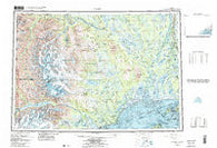 Tyonek Alaska Historical topographic map, 1:250000 scale, 1 X 3 Degree, Year 1958