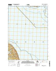 Tyonek A-1 SW Alaska Current topographic map, 1:25000 scale, 7.5 X 7.5 Minute, Year 2016