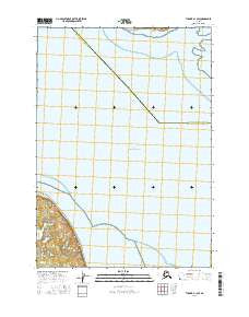 Tyonek A-1 SW Alaska Current topographic map, 1:25000 scale, 7.5 X 7.5 Minute, Year 2016