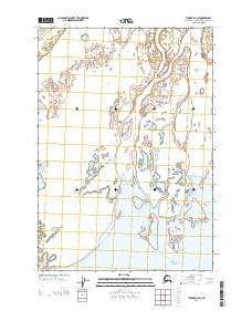 Tyonek B-2 SW Alaska Current topographic map, 1:25000 scale, 7.5 X 7.5 Minute, Year 2013