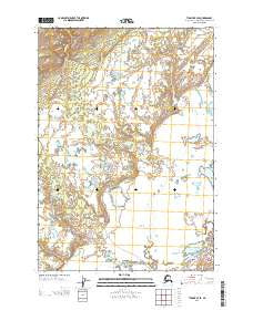 Tyonek B-3 SE Alaska Current topographic map, 1:25000 scale, 7.5 X 7.5 Minute, Year 2013