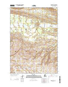 Tyonek B-5 SE Alaska Current topographic map, 1:25000 scale, 7.5 X 7.5 Minute, Year 2013