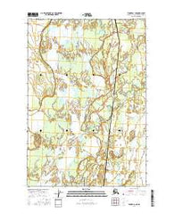 Tyonek D-1 NE Alaska Current topographic map, 1:25000 scale, 7.5 X 7.5 Minute, Year 2016