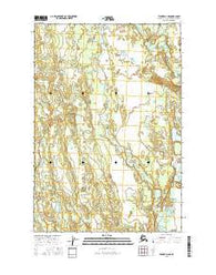Tyonek D-2 NE Alaska Current topographic map, 1:25000 scale, 7.5 X 7.5 Minute, Year 2016