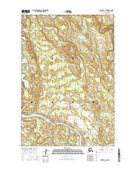 Tyonek D-3 NE Alaska Current topographic map, 1:25000 scale, 7.5 X 7.5 Minute, Year 2016