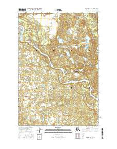 Tyonek D-3 NW Alaska Current topographic map, 1:25000 scale, 7.5 X 7.5 Minute, Year 2016