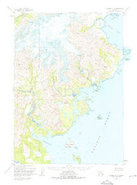 Ugashik A-2 Alaska Historical topographic map, 1:63360 scale, 15 X 15 Minute, Year 1951