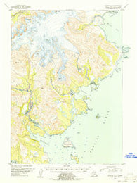 Ugashik A-2 Alaska Historical topographic map, 1:63360 scale, 15 X 15 Minute, Year 1951