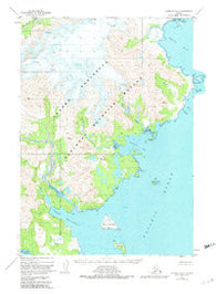 Ugashik A-2 Alaska Historical topographic map, 1:63360 scale, 15 X 15 Minute, Year 1951