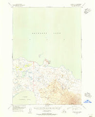 Ugashik D-2 Alaska Historical topographic map, 1:63360 scale, 15 X 15 Minute, Year 1951