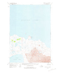 Ugashik D-2 Alaska Historical topographic map, 1:63360 scale, 15 X 15 Minute, Year 1951